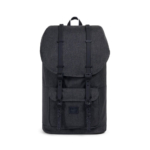 Herschel Little America Black Crosshatch black White