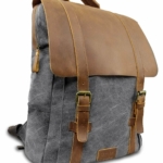 Laptop Rucksack Retro Grau