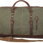 S-ZONE Canvas Reisetasche - Weekender Armeegrün