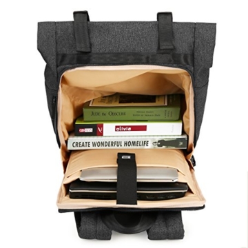 BAGSMART Rolltop Rucksack Herren Damen