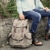 BAOSHA CN-01 Vintage Canvas Rucksack - Armee Grün