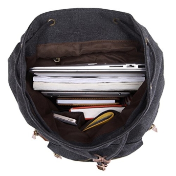 BeautyWill Damen & Herren Vintage Canvas Rucksack