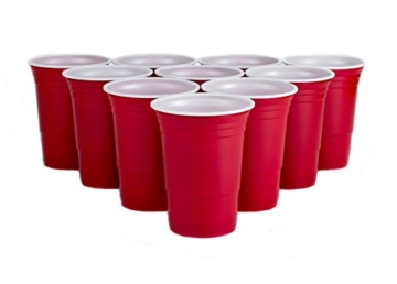 Beer Pong Becher - Rote Partybecher Red Cup